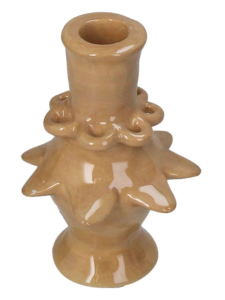 Kersten Kerzenhalter in Beige - (H)13 x Ø 8,8 cm - onesize