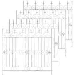 4er Set Gartenzäune Mangold