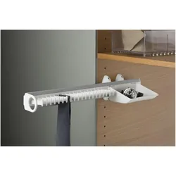 Servetto, Kleiderschrank Zubehör, Self System Krawattenhalter Modell B Aluminium/Kunststoff weiss