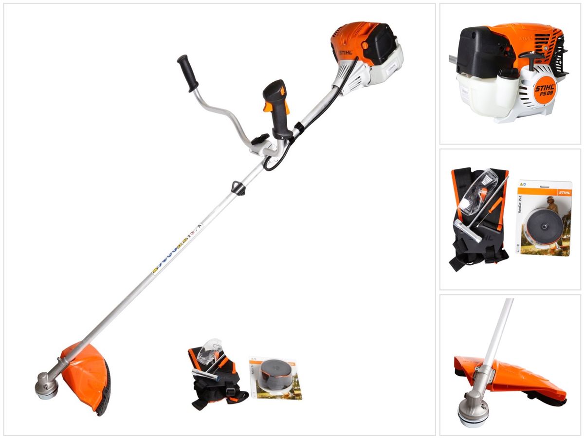 Stihl FS 89 Motorsense Freischneider 0,95 kW / 1,3 PS 4-Mix-Motor und Zweihandgriff + Mähkopf