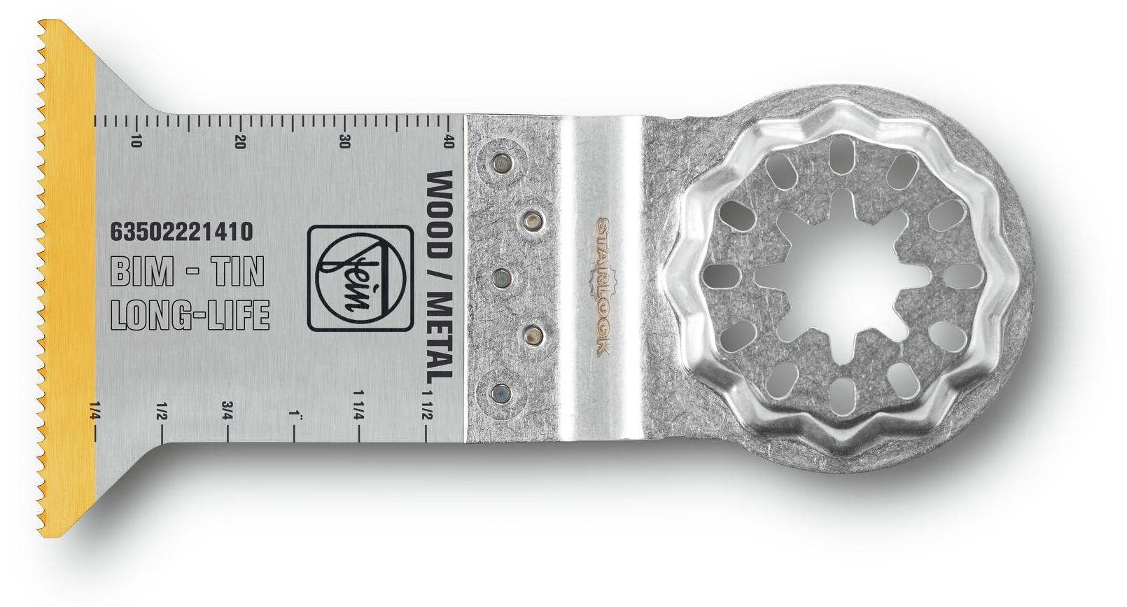 Fein E-Cut Bi-Metall Sägeblatt mit TiN-Beschichtung, Länge 50 mm, Breite 50 mm, VE 50 | 63502221450