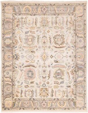 ECARPETGALLERY Hand-knotted Modern Oushak Light Blue Wool Rug - 8'0 x 10'0