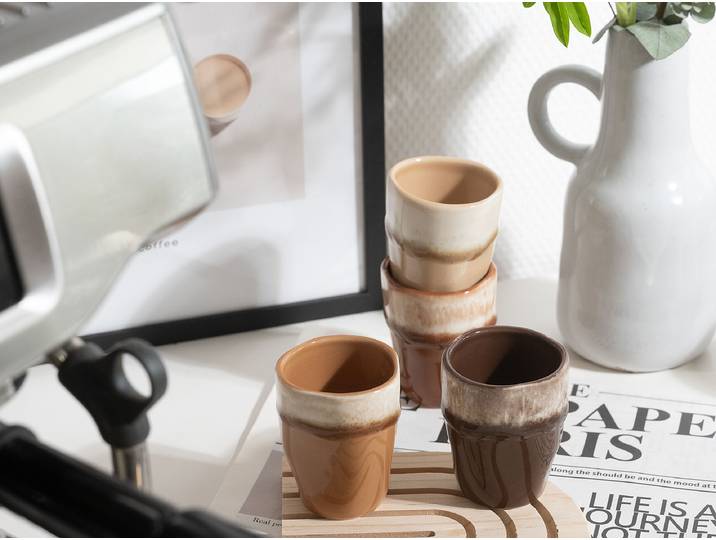 Espressotassen 6 x 7 x 6cm Braun