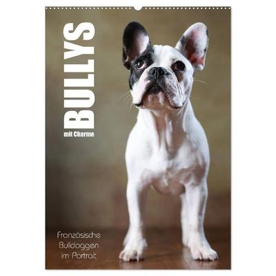 Bullys mit Charme - Französische Bulldoggen im Portrait (Wandkalender 2026 DIN A2 hoch), CALVENDO Monatskalender