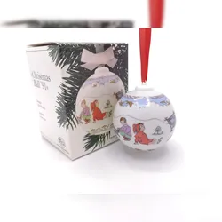 DKG utils Hutschenreuther Porzellan Weihnachtskugel Kugel 1991 mit Originalverpackung