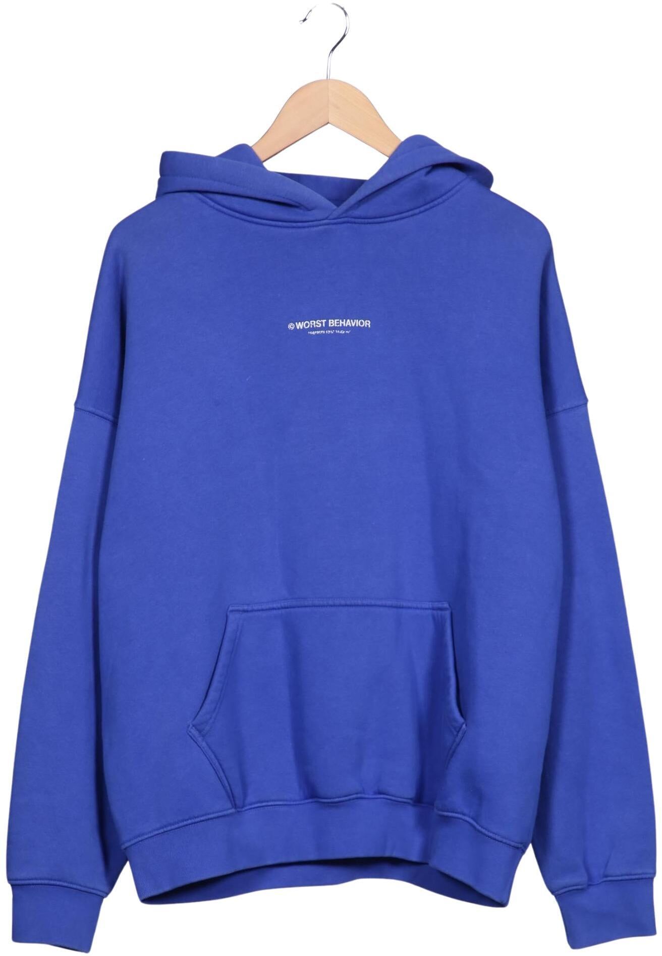 Wrstbhvr Herren Kapuzenpullover, Blau, Gr. M, Synthetik / Baumwolle - Second Hand