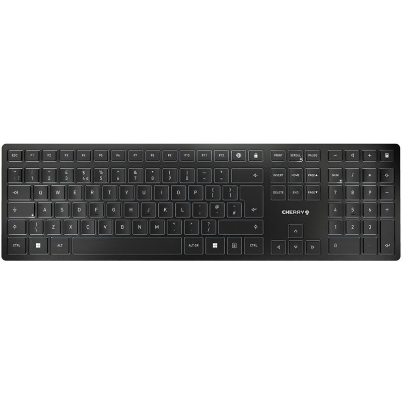 CHERRY KW 9100 Slim 2.4 GHz Englisch (UK) schwarz (kabellos)