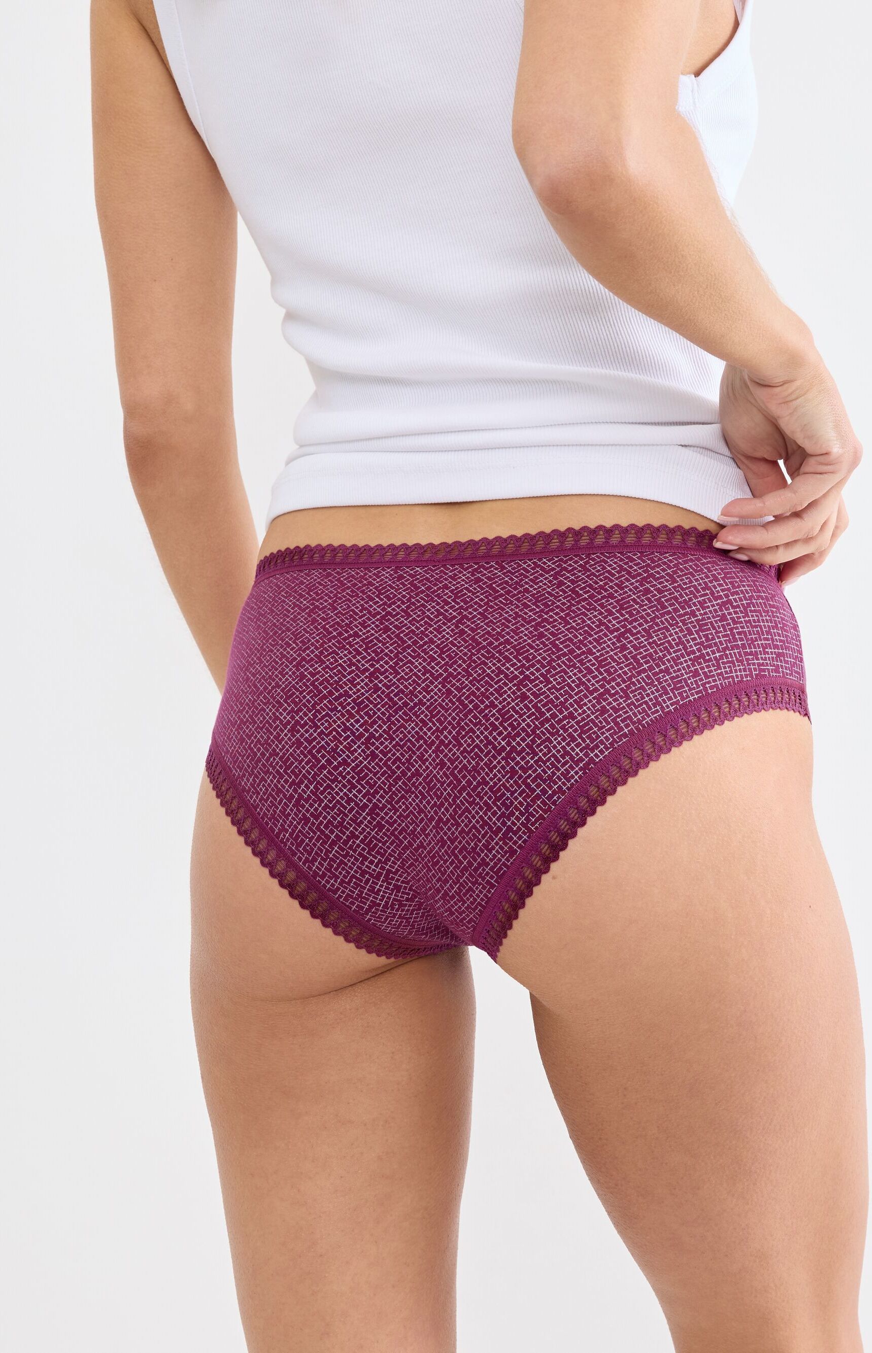 Hipster SLOGGI "GO Crush", Damen, Gr. XS, Single Jersey, bunt (schwarz combination), Single Jersey, Obermaterial: 95% Baumwolle, 5% Elasthan, körpernah, Unterhosen Hipster, mit Spitzendetails, Multipack schwarz combination XS, Single Jersey