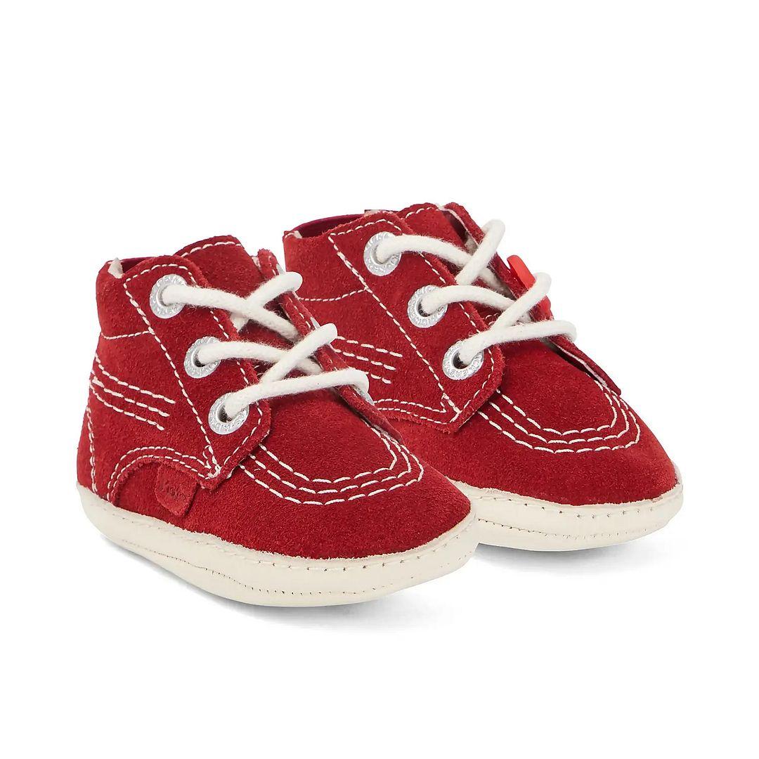 Kickers Hi Crib Kinderschoenen Rood