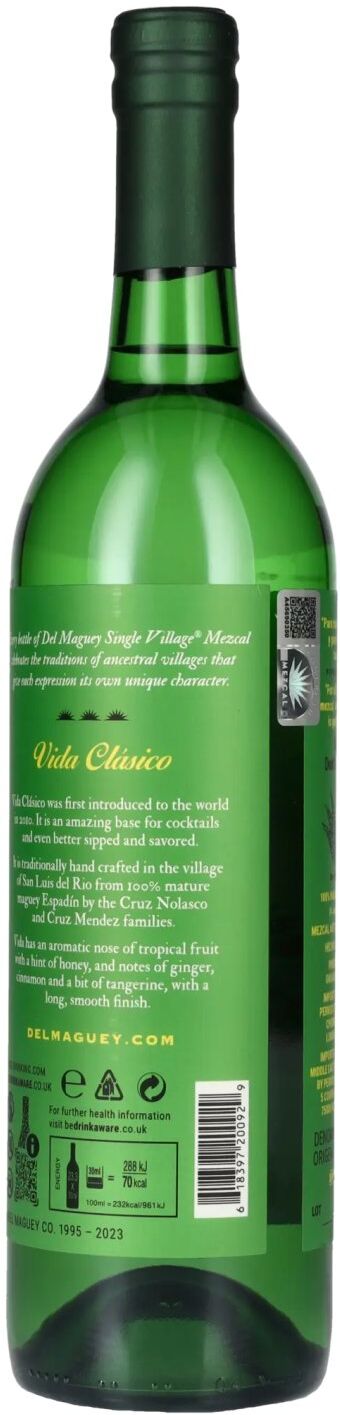 Del Maguey Mezcal Del Maguey VIDA Mezcal Clásico 42% Vol. 0,7l