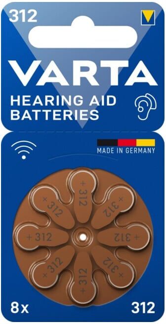 VARTA Pile pour appareils auditifs 312 Blister 8 (24607101418)
