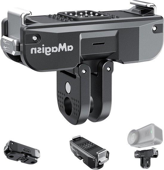Magnetische Camera Mount met Quick Release Base en laadfunctie in het zwart, 5,1 cm