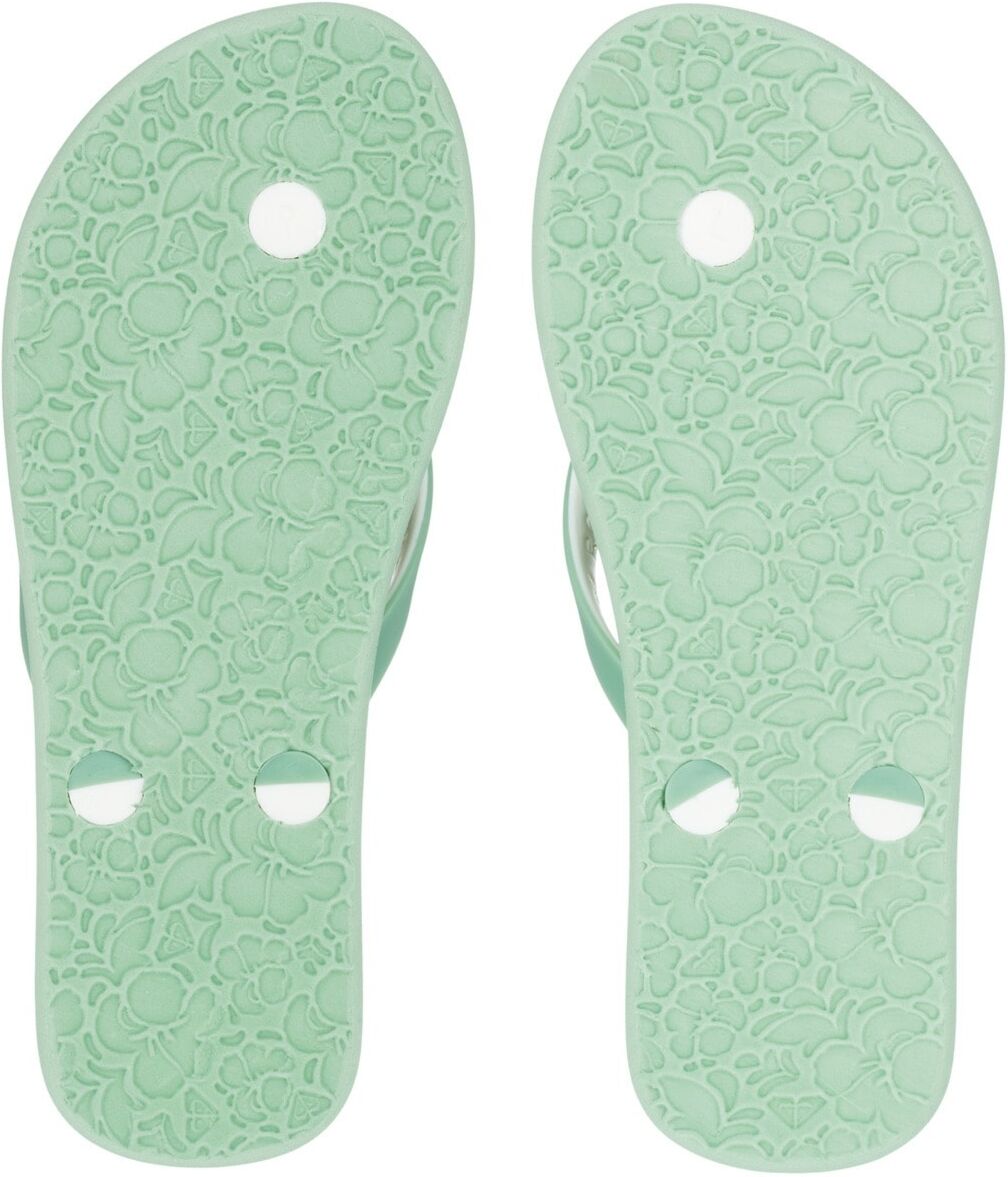 Sandale ROXY "Tahiti", Mädchen, Gr. 11(28), grün (sage), Obermaterial: 100% Synthetikmaterial / Futter: N/A / Aussensohle: 100% EVA., Schuhe Sandale sage 11(28)