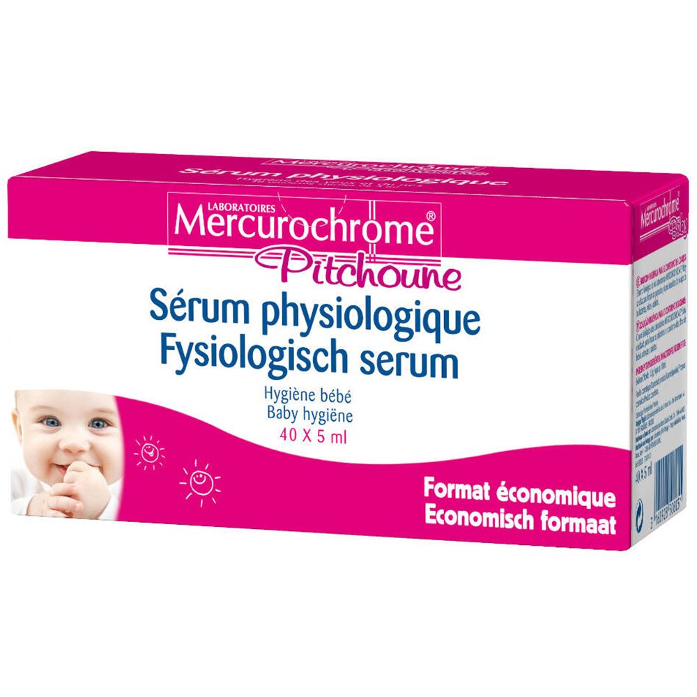 Mercurochrome Pitchoune Fysiologisch Serum 40x5 ml Ampullen