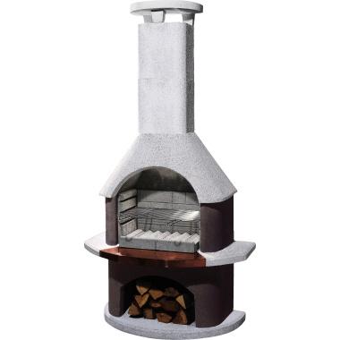 BUSCHBECK Grillkamin San Remo,braun/weiß H206xB110xT65cm, 460 kg 08213543