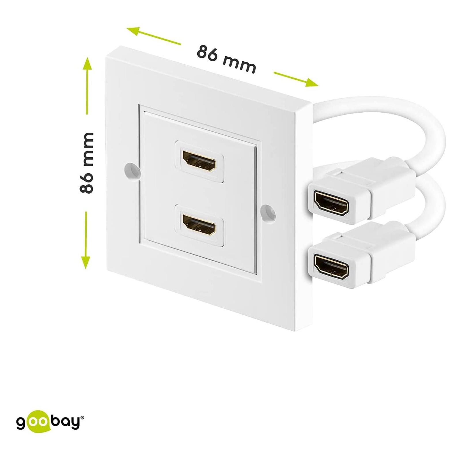 Goobay HDMI Wanddosenadapter (HDMI) (51723)