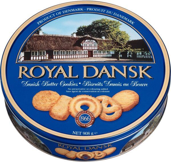 Jacobsen Butter Cookies I Metaldåse, 908 G