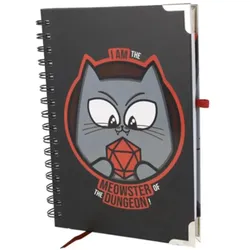 Crit Stones Meowster of the Dungeon Deluxe Notebook