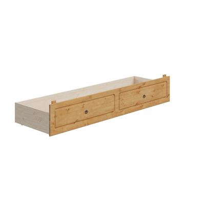 Bettschubkasten OTTO HOME "Paula", braun (natur), B:299cm H:32cm T:60cm, Massivholz, Schubladen, Bettschubkasten, aus massiver Kiefer, passend für gleichnamiges Bett, FSC