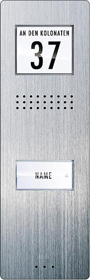 ME Vistadoor Audio, Außenstation ADV210 1-Fam.-Haus, 3mm Edelstahl