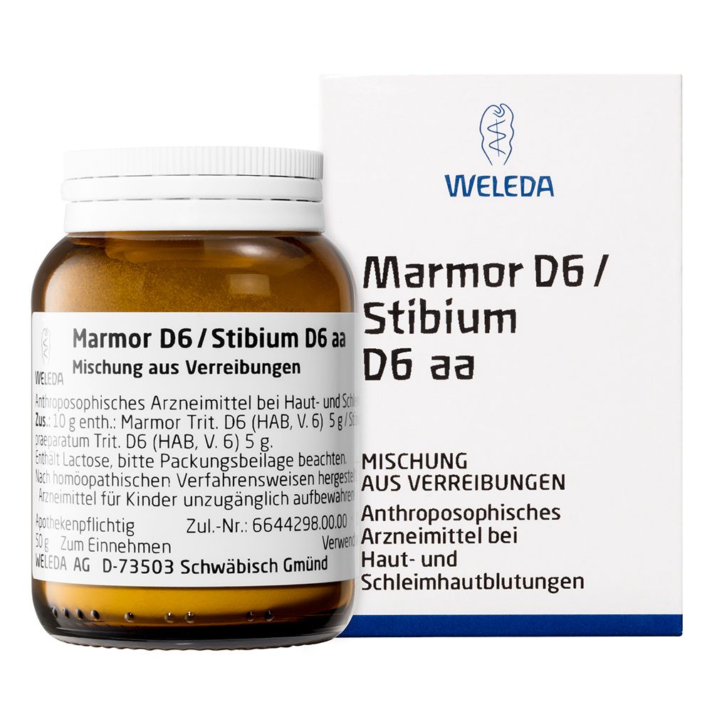 Marmor D 6/Stibium 6 aa Trituration 50 g