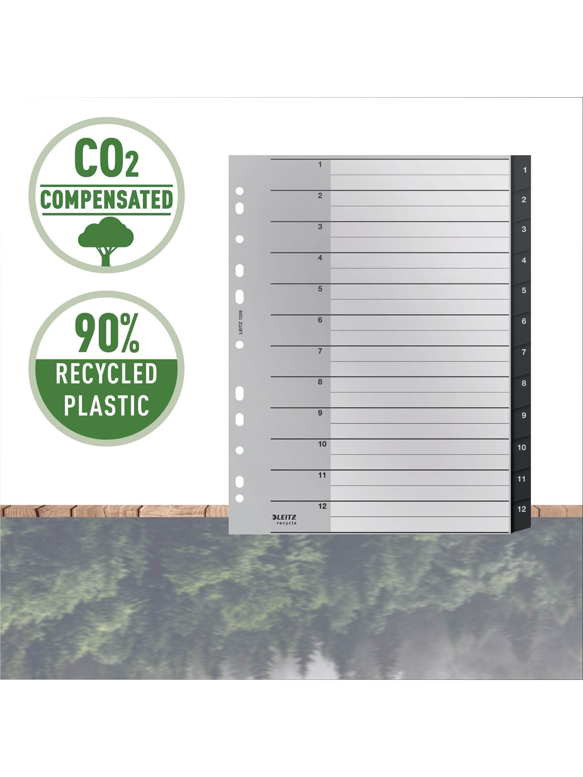 Leitz Recycle Register, PP, extrabreit