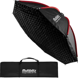 Multiblitz Octagon Softbox SF-120 Bowens Diffusor Grid Foto Soft Box Studiolicht (Softbox), Softbox + Reflektor