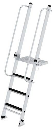 MUNK Günzburger Steigtechnik 012041 Aluminium Stufen-Baugrubenleiter