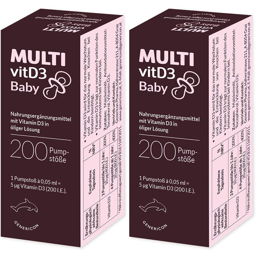 2x Multivitd3 Baby Pumplösung 2x10 ml