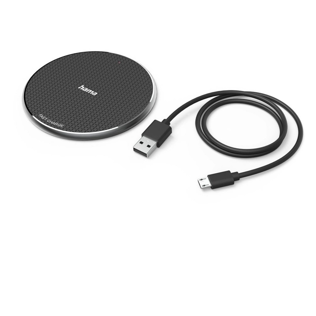 Hama QI-FC10 Draadloze Inductieve Oplader, 10W, Zwart
