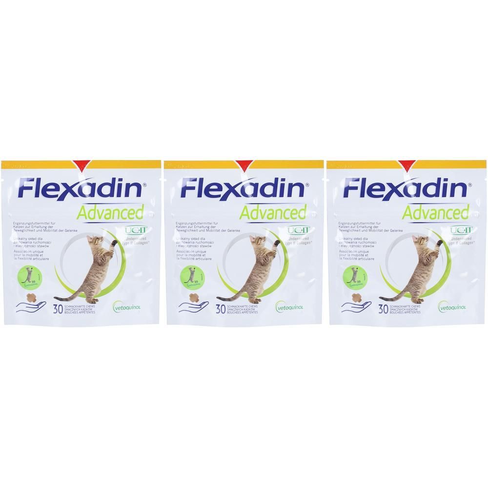 Flexadin Advanced Chews Erg.Futterm.f.Katzen x3 3x1x30 St Kautabletten