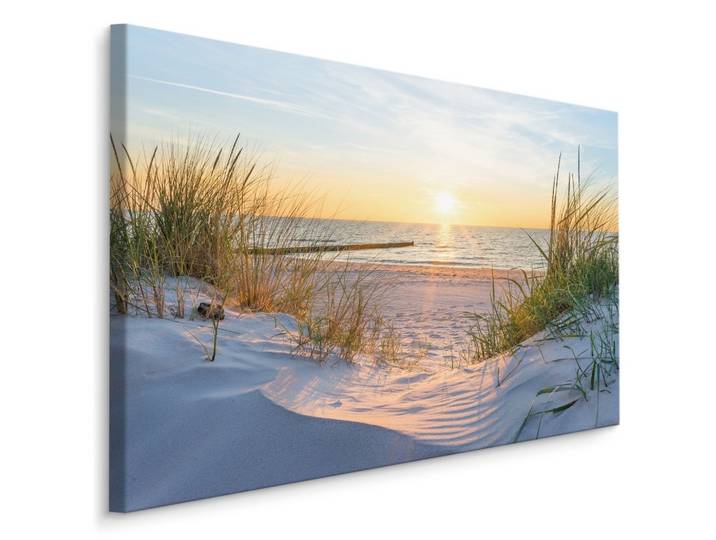 LEINWANDBILD Sonnenaufgang Meer 90x60