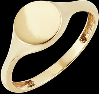 Edenly Ring DÃ¤mmerschein - Siegelring Artemis - Gelbgold, 18 Karat