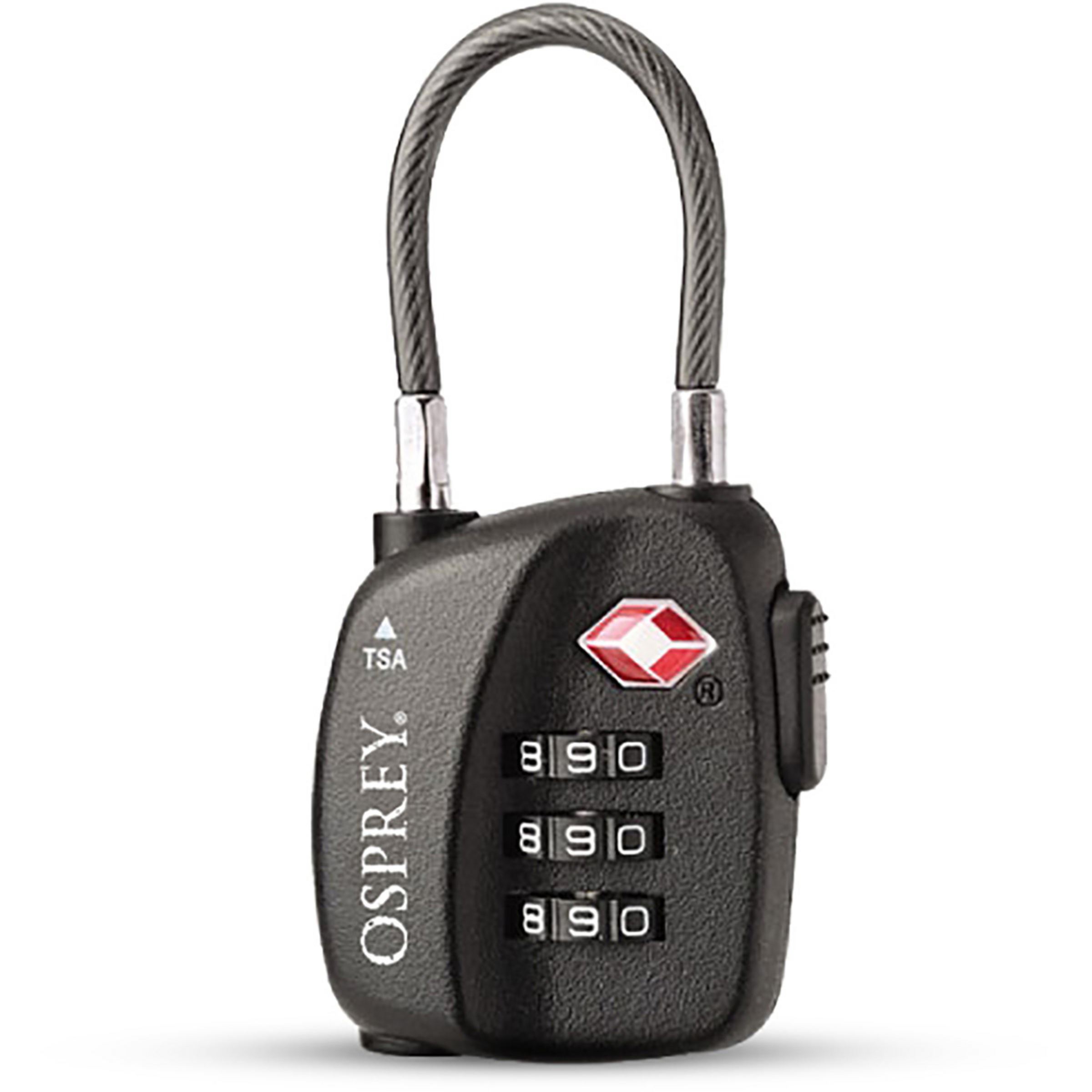 Osprey TSA 3 Dial Cable Lock Reise-Accessoires schwarz