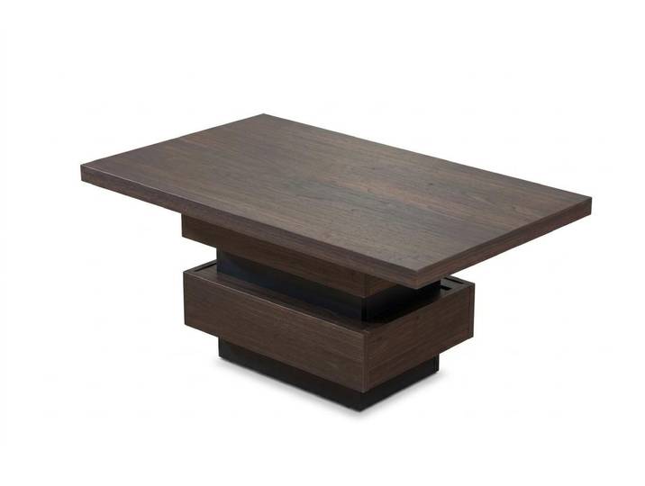 JVmoebel Couchtisch Brauner rechteckiger Couchtisch für Büro Holztisch modern, Made in Europa