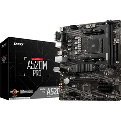 MSI A520M PRO Motherboard AMD A520 Sockel AM4 micro ATX