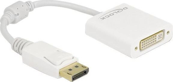Delock DisplayPort 1.1 naar DVI adapter, passief, wit