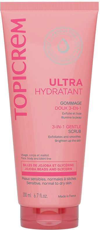 Topicrem Uh exfoliante suave 3 en 1 200 ml