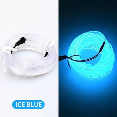Uplift Picks Car Interior LED Strip Lights USB Ambient EL Wire 5M Flexible Lighting ice Blue