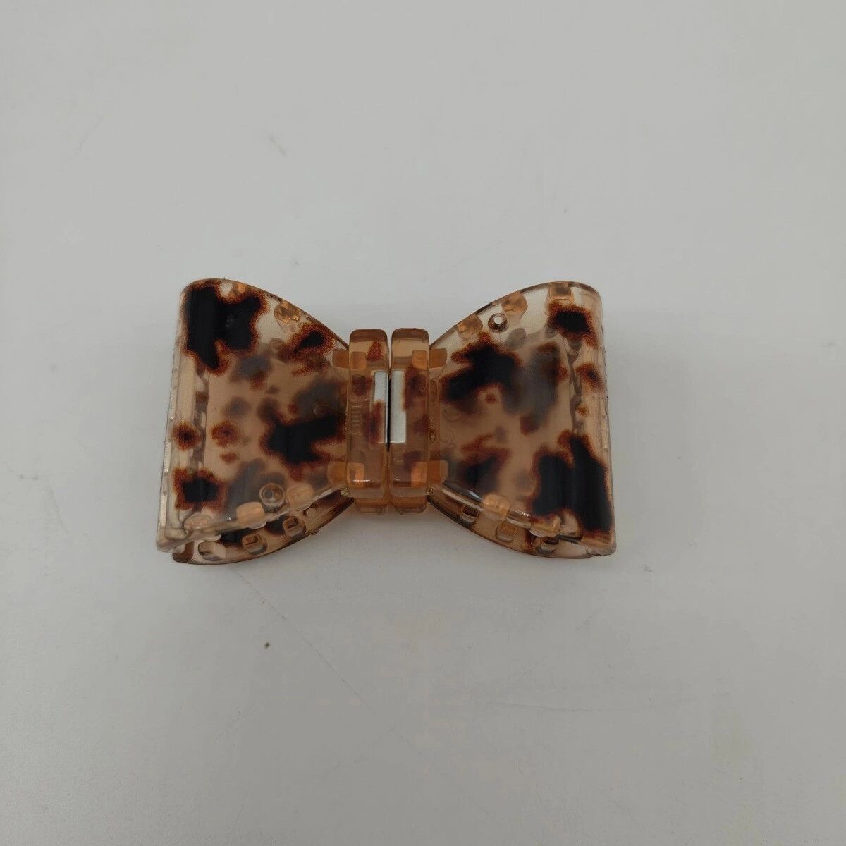 INF Lot de 2 barrettes magnétiques intelligentes - style nœud papillon avec fixation magnétique, plastique marron