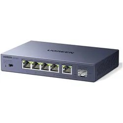 Ugreen Switch CM753 (5 Ports), Netzwerk Switch, Grau