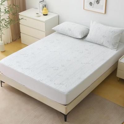 Uplifted Finds Bamboo Cooling Mattress Protector Fitted Sheet With 3D Air Fabric 160 X 200 Cm gray bamboo