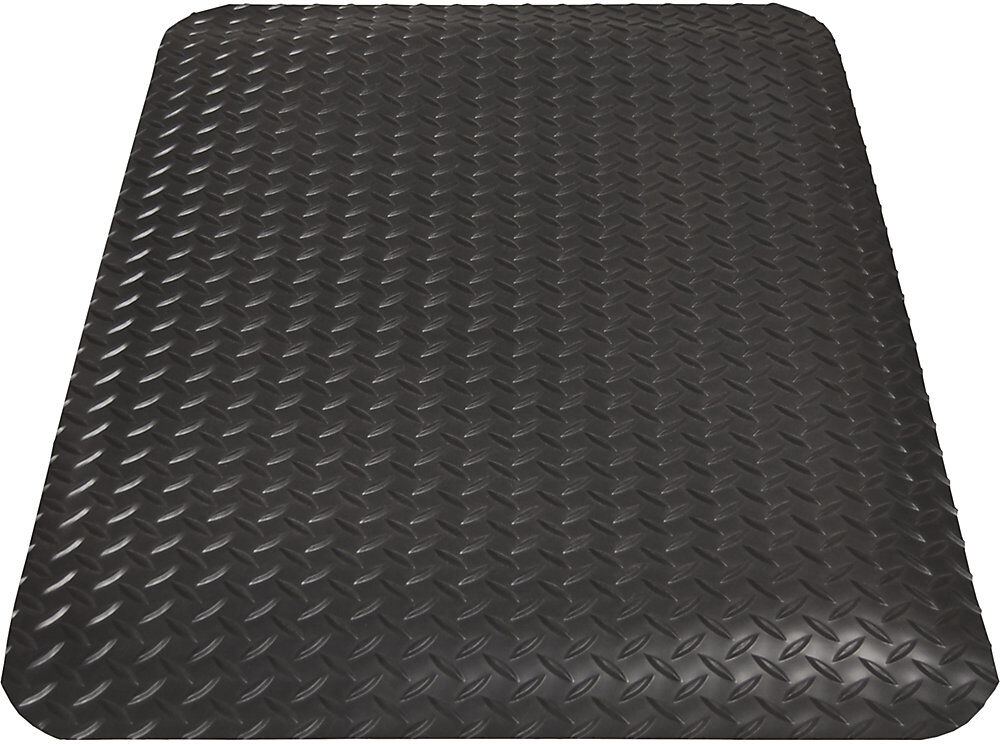 kaiserkraft Arbeitsplatzmatte Yoga Deck Ultra, Fixmaße, LxB 900 x 600 mm, schwarz