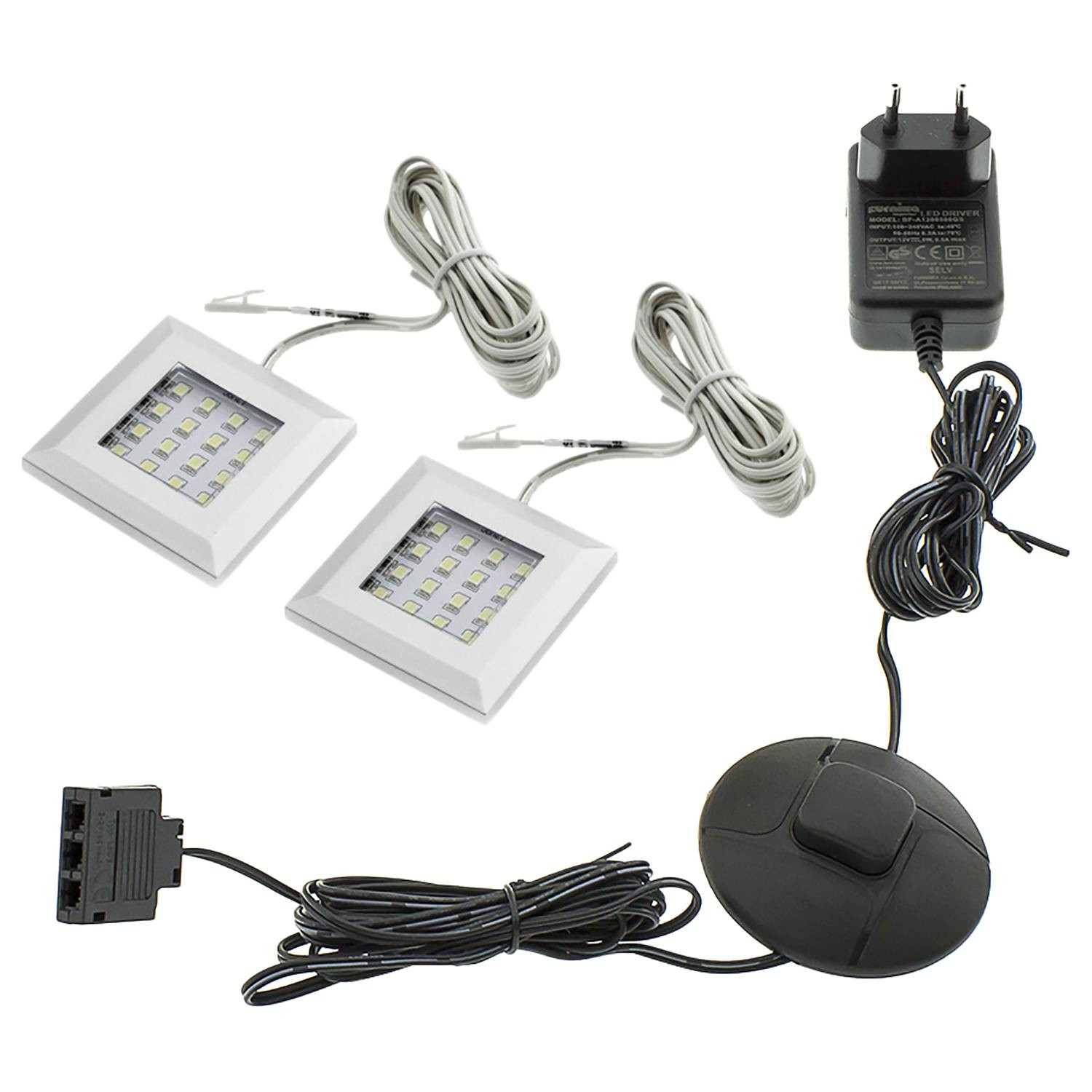 home24 LED-verlichting zilver kunststof