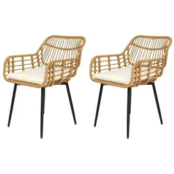 Stuhl 2er-Set   ¦ braun ¦ Maße (cm): B: 55 H: 85