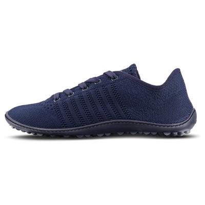 Barfußschuh LEGUANO "GO", Damen, Gr. 38, blau, Textil, Schuhe Barfußschuh, Schnürschuh, Halbschuh, der das taktile Empfinden verstärkt
