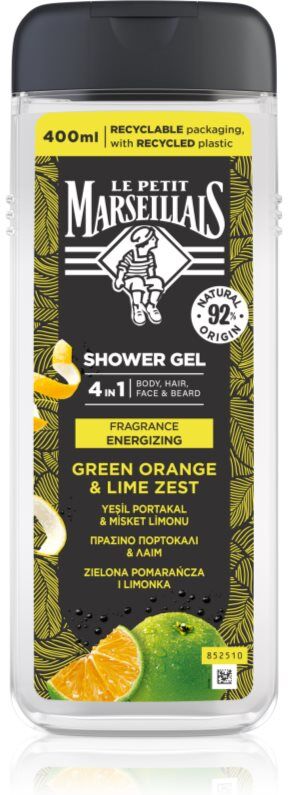 Le Petit Marseillais Green Orange & Lime Zest shower gel 4-in-1 M 400 ml