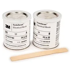 3M Scotchcast 9N Epoxid-Flüssigharz, Braun, Teil A+B, 0,45 kg
