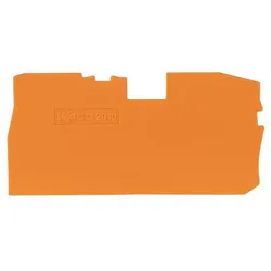WAGO Abschlussplatte u. Zwischenplatte 1mm orange