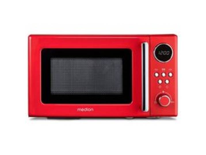 Micro-Ondes Retro - MEDION MD15000 - 20L - 800W - 8 Programmes - Rouge